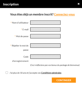 s'inscrire sur le casino en ligne Lord of the Spins 