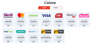 Lucky Luke casino paiement