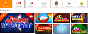 carousel gamme de jeux