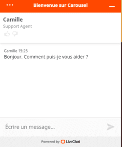 carousel casino live chat