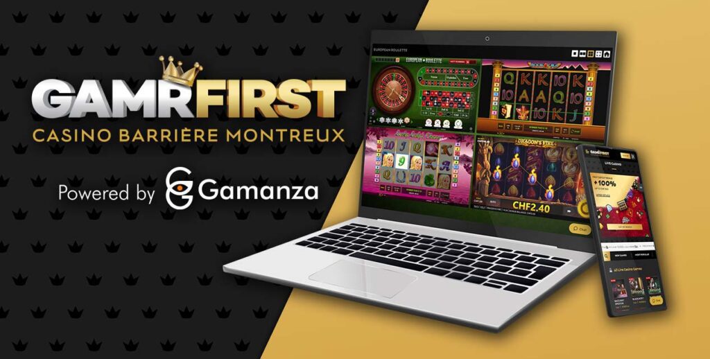 Les joueurs du casino de Montreux peuvent aussi se divertir en ligne sur Gamrfirst
