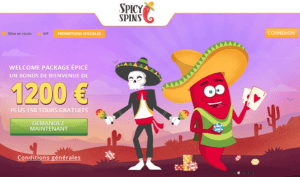 Spicy Spins accueil