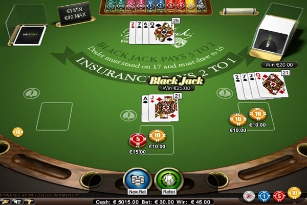 Blackjack de NetEnt