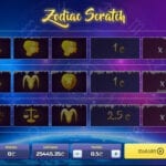jeu grattage Zodiac Scratch