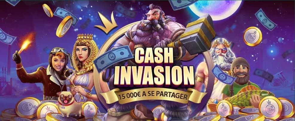 Cash Invasion sur Cresus Casino promet 15 000€