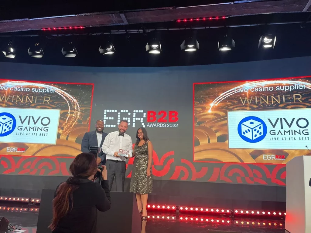Vivo Gaming couronné meilleur fournisseur de casino direct des EGR Awards 2022