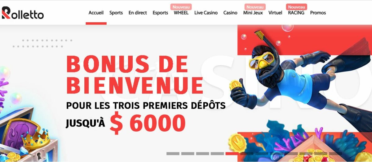 Rolletto Casino prévoit d’excellents bonus